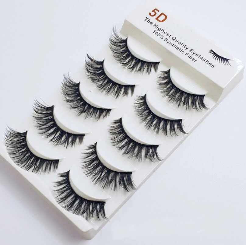 

New 2/ 4 /5 Pairs Natural False Eyelashes Fake Lashes Long Makeup 3d Mink Lashes Eyelash Extension Mink Eyelashes For Beauty