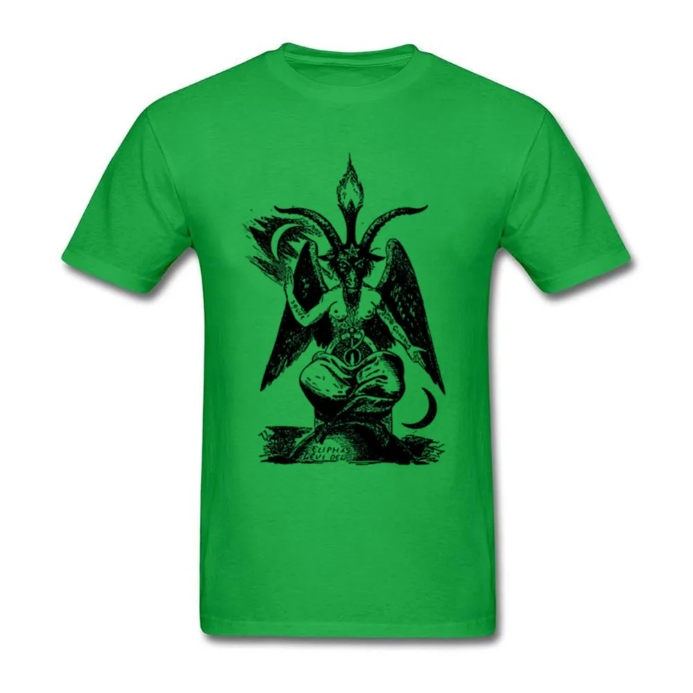 Nuevo estilo fresco satánico cabra Baphomet Cartoon camiseta hombres algodón manga corta Camiseta impresa marca Top Camisetas Masculina Nuevo estilo fresco satánico cabra Baphomet Cartoon camiseta hombres algodón manga corta Camiseta impresa marca Top Camisetas Masculina