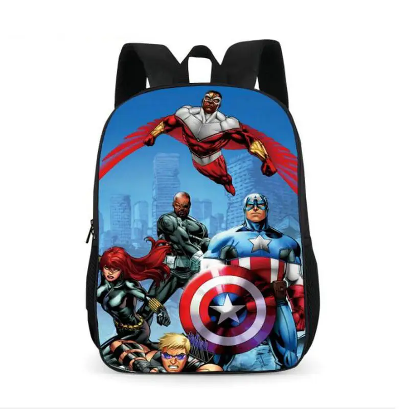 

Fashion Kids Backpack Avengers School Bag Boys Captain America Backpack Customized Child schoolbag High Capacity