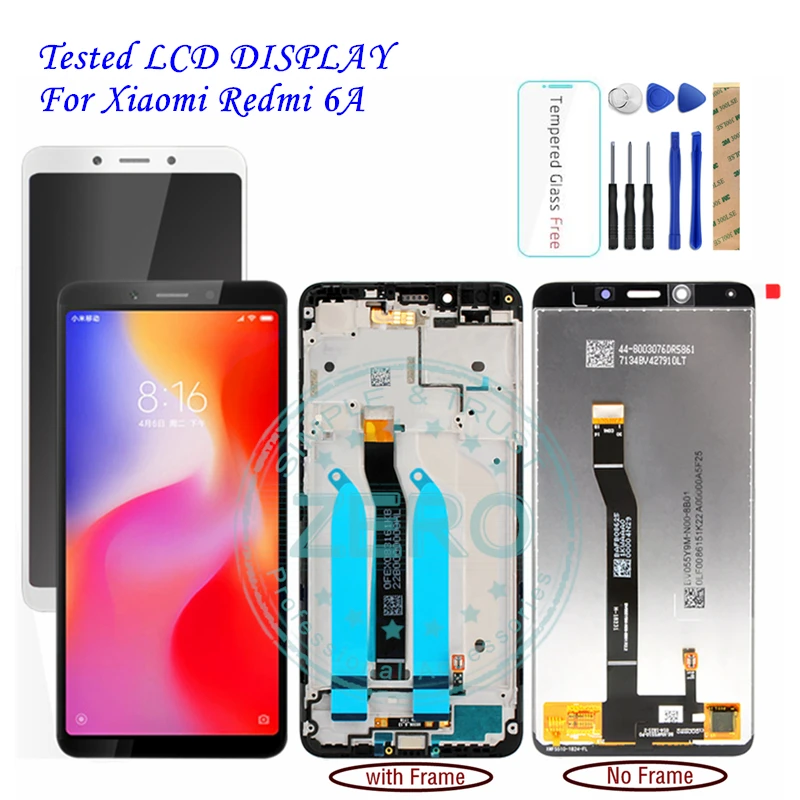 ЖК дисплей и рамка для Xiaomi Redmi 6 6A 10 сенсорных экранов Redmi6 Redmi6A сменный дигитайзер