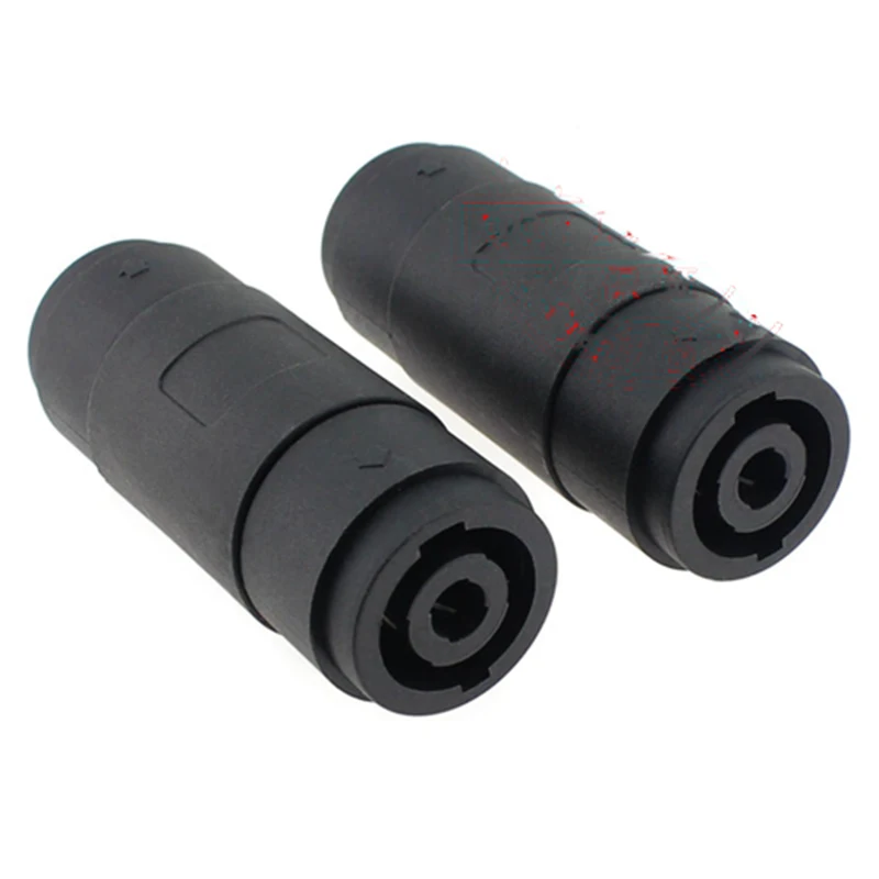 

10pcs Speaker Cable Docking Straight Through Sound Line Double-pass Professional 4 Pin Butt Joint Aviation Plug Docking