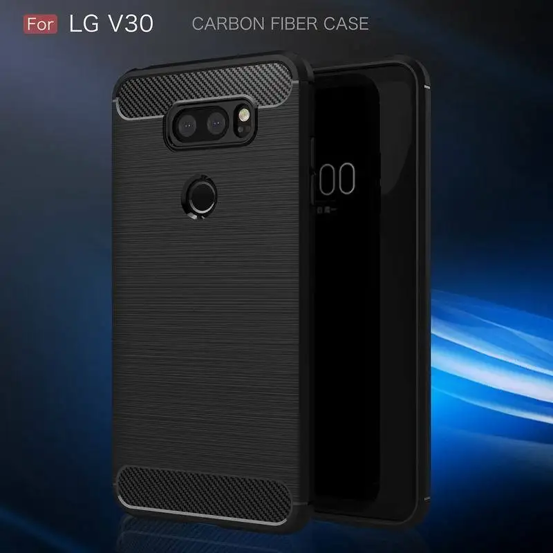 Модный чехол для телефона LG G6 G7 s из углеродного волокна матовая задняя крышка Q6 Q7