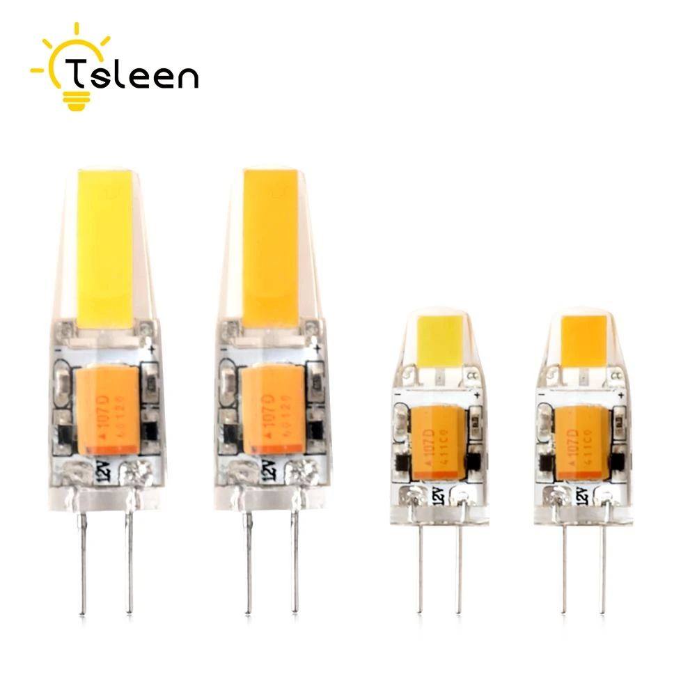 Затемнение G4 светодиодный лампочка 12В 3 Вт 6 Вт COB SMD заменить Галогеновый свет пятна светодиодный светильник s светильники