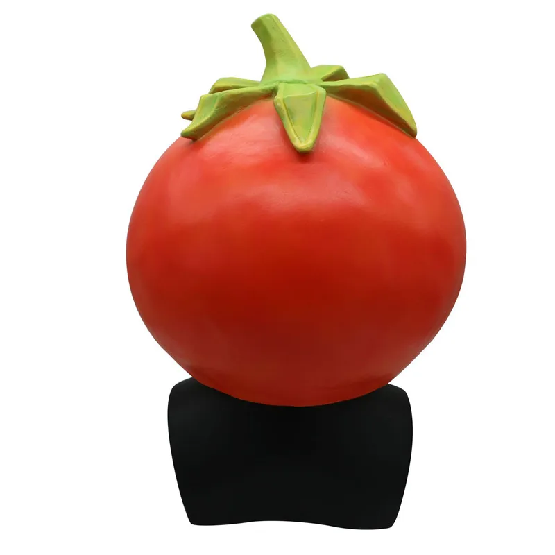 Игровая маска с томатом, маскарадные костюмы, маска на Хэллоуин, маска с полным лицом, латексная маска, необычная Милая маска, шлем для взрослых женщин, мужчин и детей