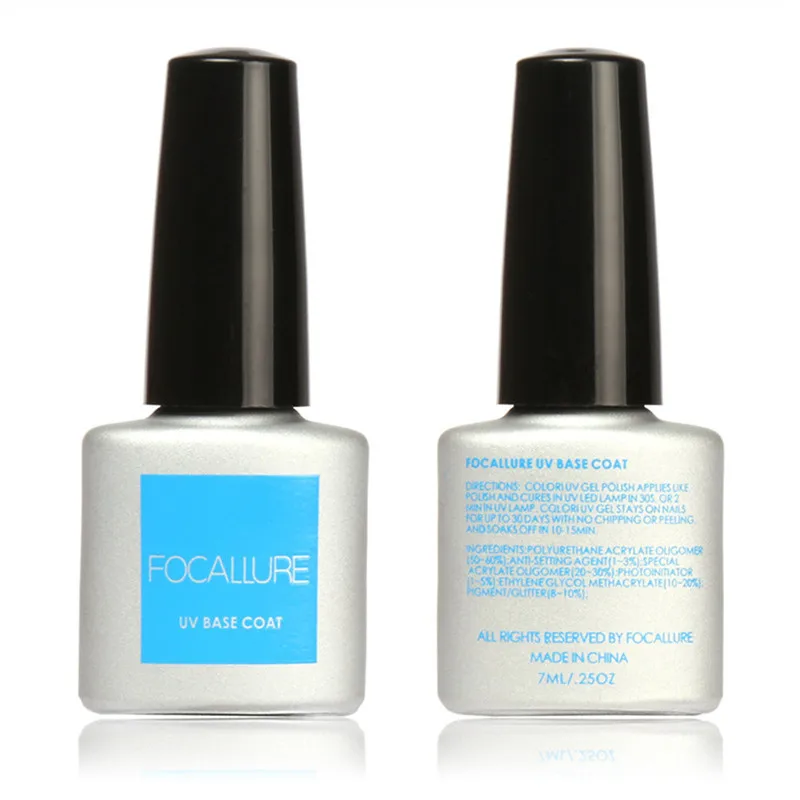 Focallure 7ml Base Coat Soak Off For UV LED Nail Art Gel Polish