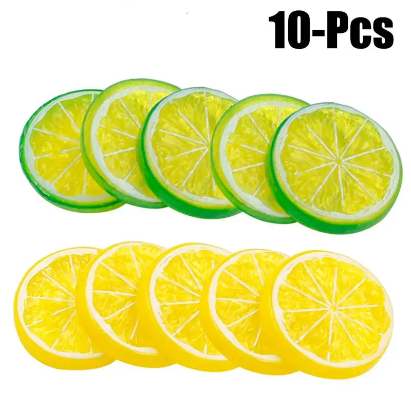

Artificial Fruits Lifelike Realistic Slices Fake Fruits Decorative Fruits For Party Kitchen