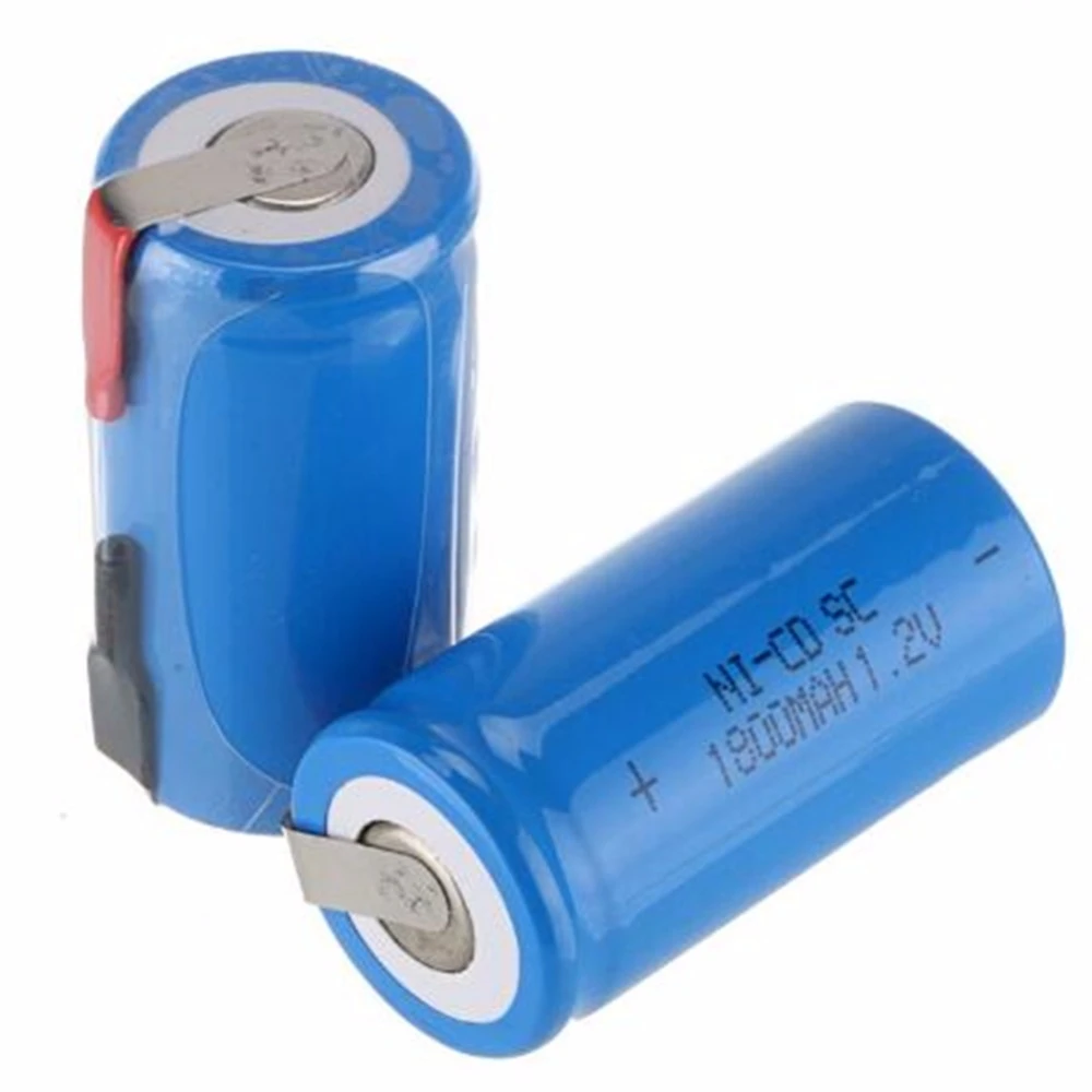 10pcs New 22*42mm Sub C SC Rechargeable Battery 1.2V 1800mAh NI-CD ...