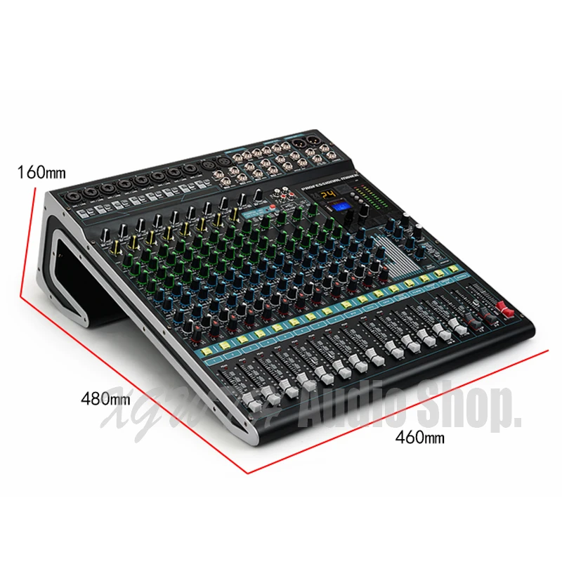 16-channel Professional Mixer with USB Bluetooth