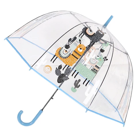 Guarda chuva dos Desenhos Animados do Unicórnio Safebet Alpaca Crianças Guarda chuva Transparente Guarda sóis Guarda sóis Crianças Rainbow Semi Automático Dropshipp