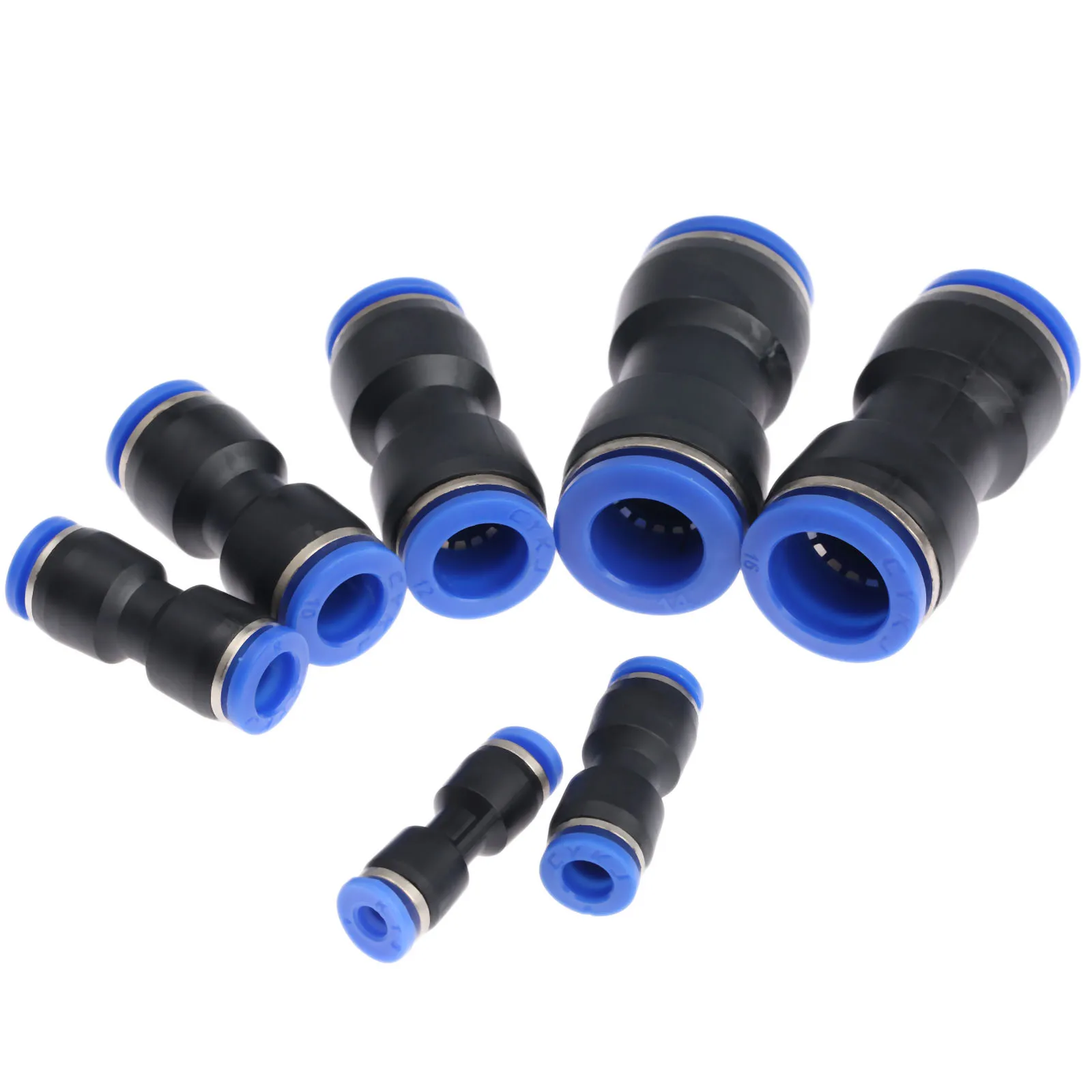 5Pcs Pneumatic Straight Union Connectors Push In Pneumatic Fittings for Air Water Tube Air Pipe Joint 4/6/8/10mm/12mm/14mm/16mm 5Pcs Pneumatic Straight Union Connectors Push In Pneumatic Fittings for Air Water Tube Air Pipe Joint 4/6/8/10mm/12mm/14mm/16mm