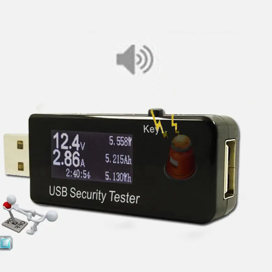 HIPERDEAL USB Вольт Напряжение тока доктор зарядное устройство Емкость тестер