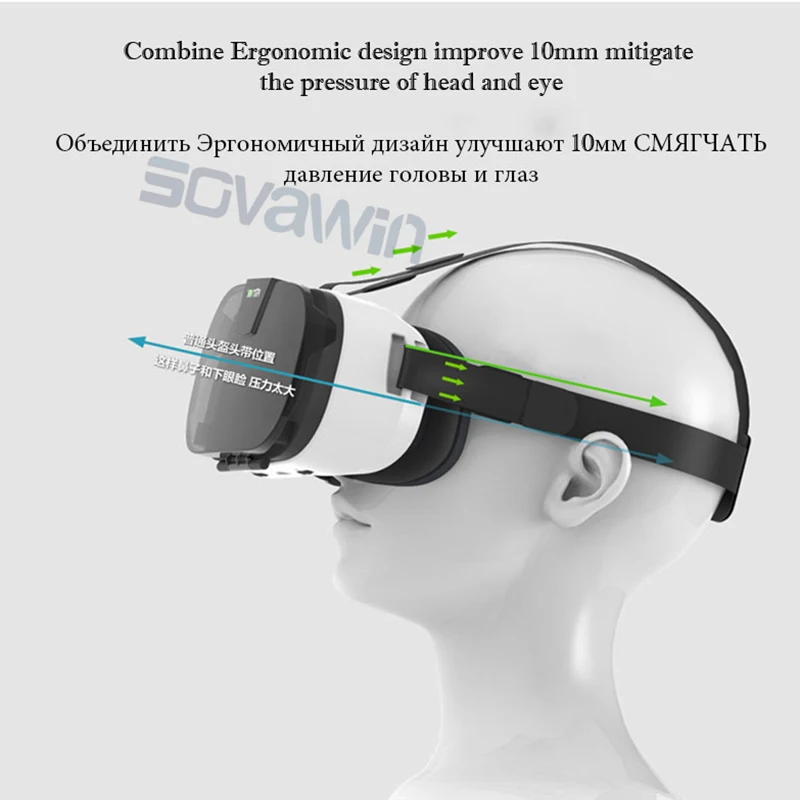 Новинка! Fiit 2N виртуальная реальность смартфон VR 3D очки Google картонная видеоигра модель VR гарнитура для 4-6 'телефона