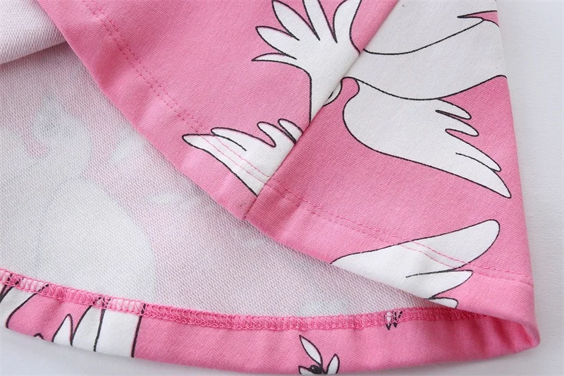Модная летняя Милая юбка для девочек хлопковая юбка с изображением птиц и музыкальной ноты простая детская юбка for1-6Age, 3 стиля