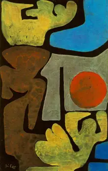 

High quality Oil painting Canvas Reproductions Park of idols (1938) by Paul Klee Painting hand painted