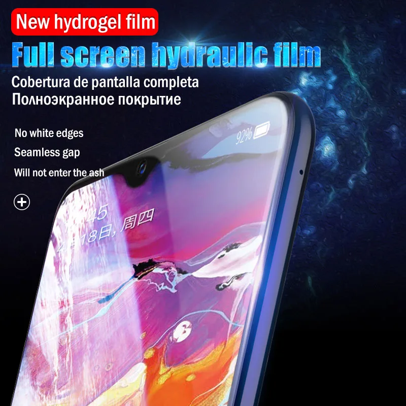15D Гидрогелевая пленка для Samsung Galaxy A50 A20 A30 A70 A10 Защитная A5 2017 A6 A7 A8 2018 M10 M20 не