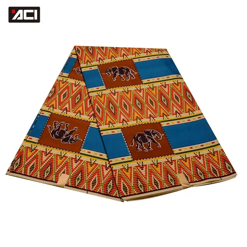 

ACI 2019 New African Wax Fabric Ankara Print For Dress 6 Yards Fashion Design Nigeria Wax Batik Fabric Tissu Africain For Lady