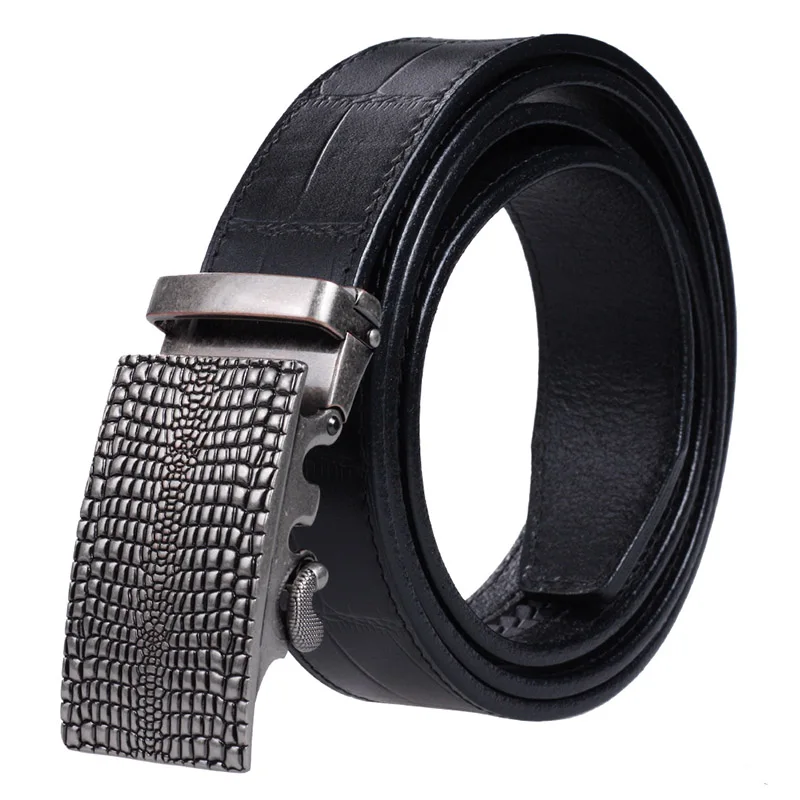 

New Design Luxury Belt Men Genuine Leather Belts For Men Automatic Buckle Brand Belt Ceinture Homme BE-347