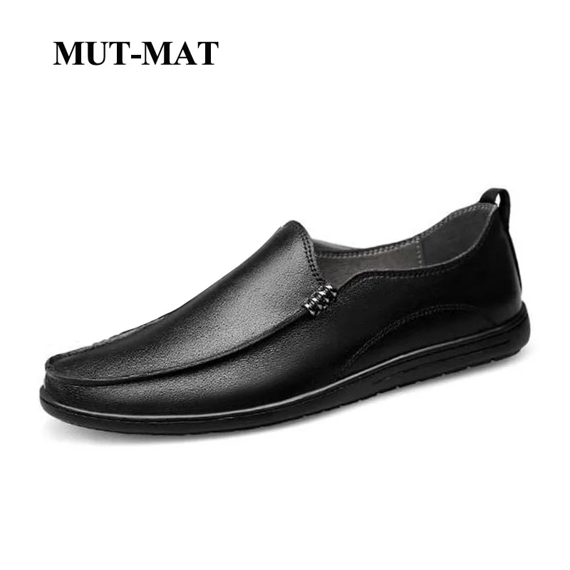

Handmade Men's Casual Leather Shoes New Design Peas Shoes British Breathable Wear-resistant Leather Trend Driving Shoes