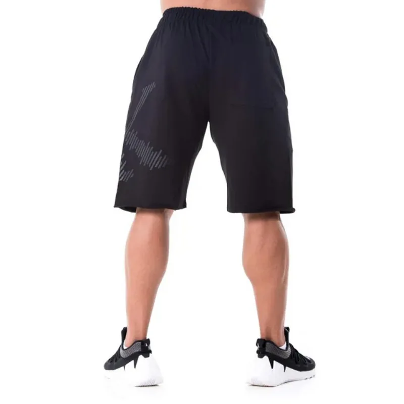 Для мужчин 2019 новые летние хлопковые шорты свободного кроя человек тренажерные залы Фитнес по колено пот Штаны Мужские штаны для бега и
