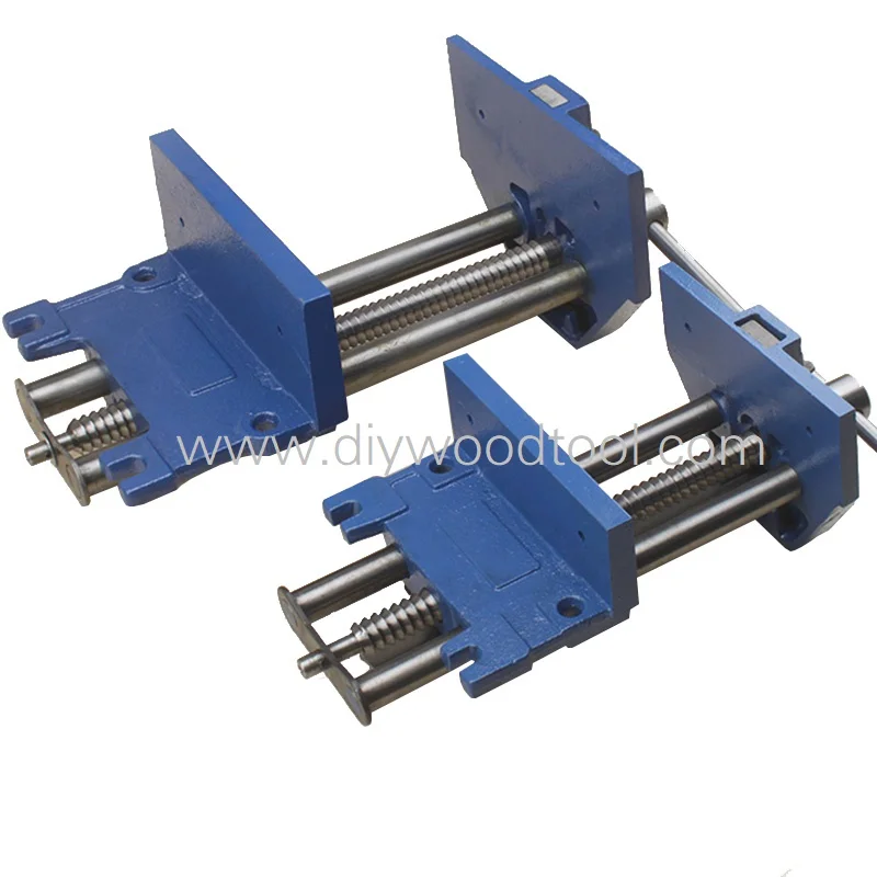 

7" 9" Heavy Duty Blue Cast Iron Quick Release Woodworking Vice View