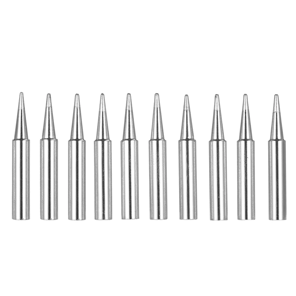 10PCS Soldering Iron Tips Replacement Solder Tip Lead-free Screwdriver Iron Tip for Hakko Soldering Rework Station Tool Kit - Цвет: 900M-T-B