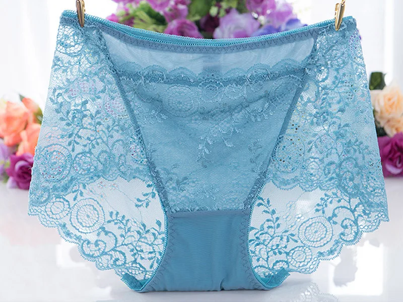 Murushe Sexy Underwear Panties Female Transparent Lace Sliming Brief Ladies Girls Intimates Lingerie Summer Mutandine Donna (18)