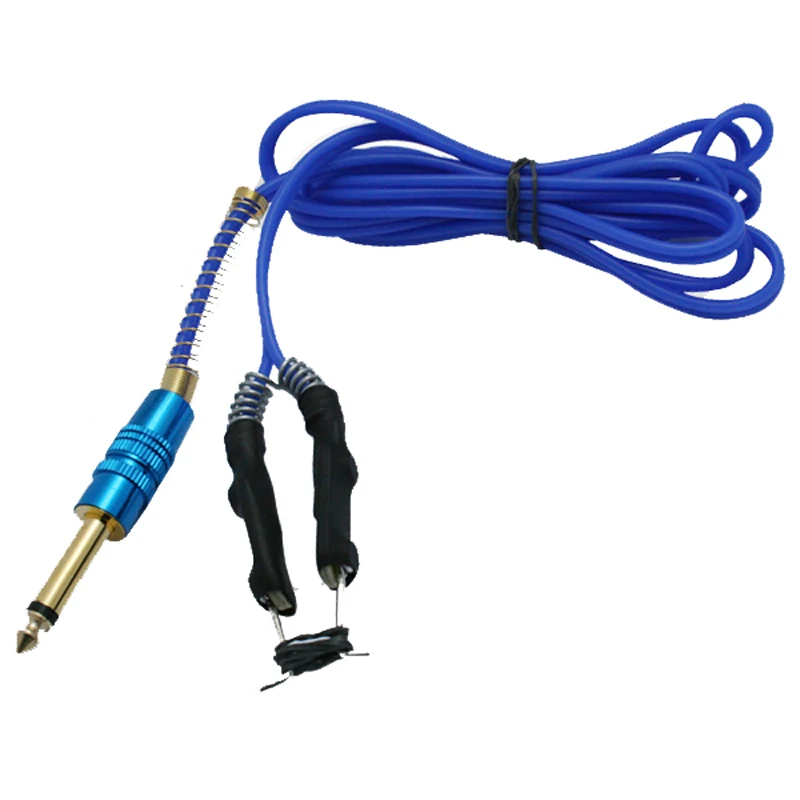 6-foot-super-soft-silicone-clip-cord-autoclaveable-gold-plated-phone-plug-blue