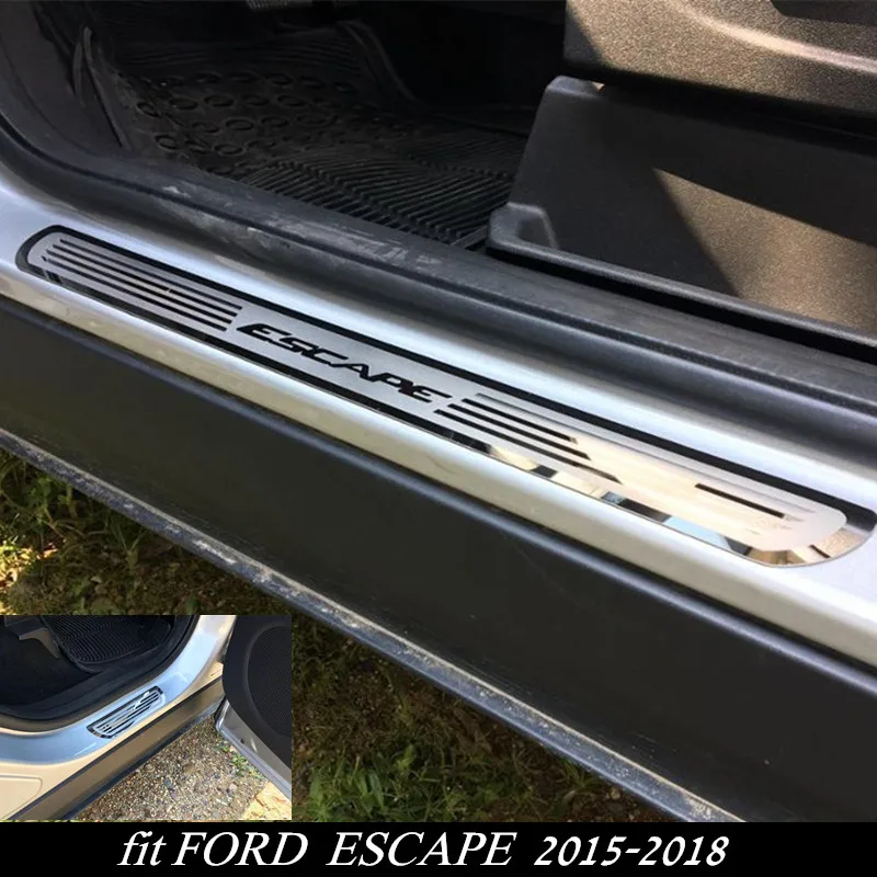 

New ESCAPE Car Door Sill Plate Cover Stainless Steel Door Sill Scuff Plate for FORD ESCAPE 2014-2019