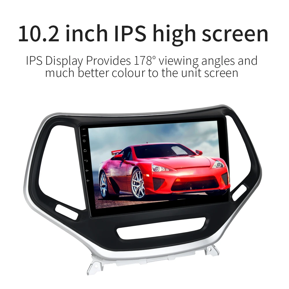 Clearance KOOCAVS 10.2" IPS Android 9.0 Car GPS Radio Player for Jeep Cherokee 2014 2015 2016 with 4GB+64GB Stereo Multimedia Headunit 5 Clearance KOOCAVS 10.2" IPS Android 9.0 Car GPS Radio Player for Jeep Cherokee 2014 2015 2016 with 4GB+64GB Stereo Multimedia Headunit 5