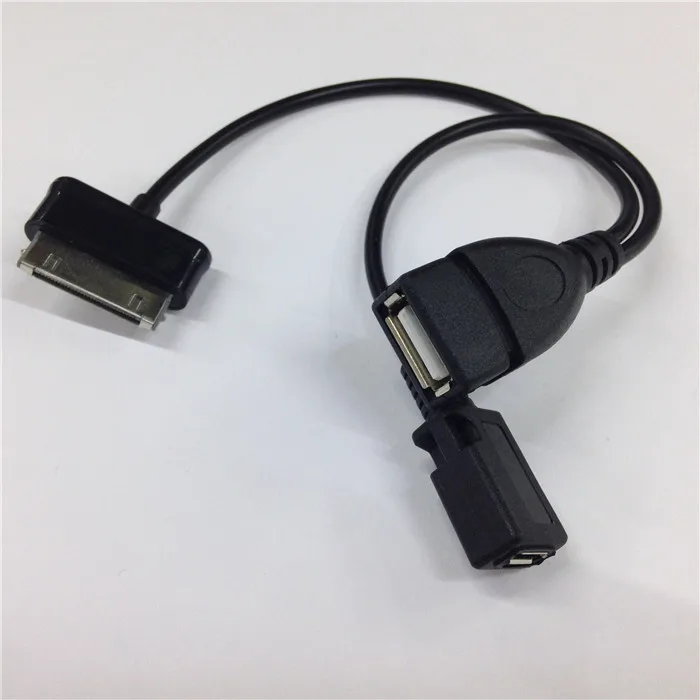 

OTG Host Data Sync Cable + Micro USB Power Supply Line Combo for Samsung Galaxy Tab Tablet
