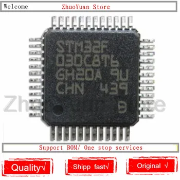 

50PCS/lot New original STM32F030C8T6 STM32F030 32-bit microcontroller 48MHZ LQFP-48 IC chip