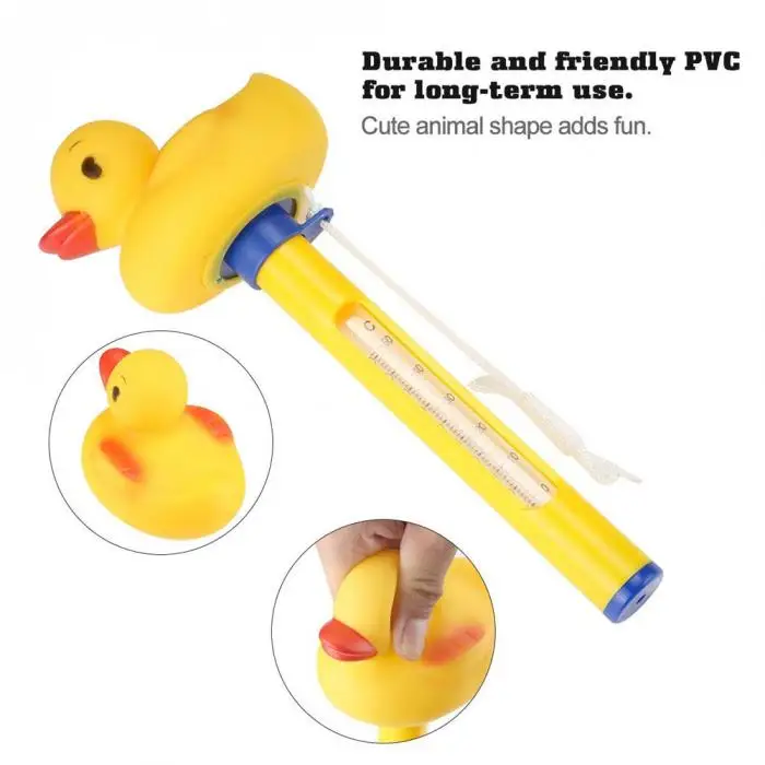 Newly Floating Pool Thermometer Cartoon Cute For Spa Bath Swimming Pools Hot Tub Fish Pond BN99