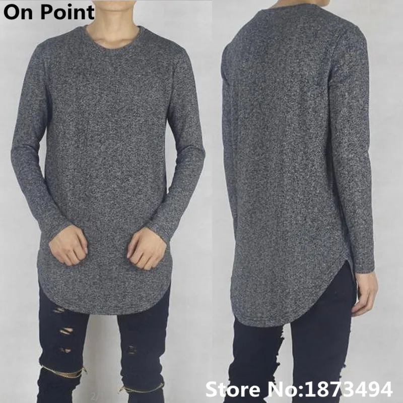 USA size black men clothing streetwear style long sleeve