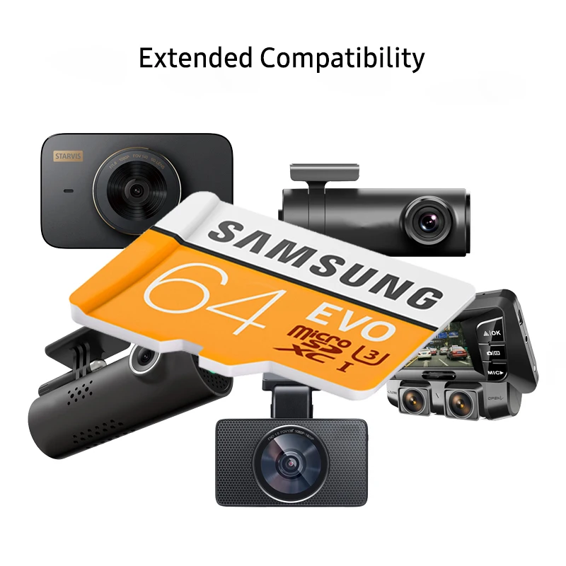 Карта Microsd SAMSUNG (256G 128 Гб 64 до 95 МБ/с. U3 Class10 32 U1 microSDXC/SDHC карты памяти EVO Plus Micro SD карта TF
