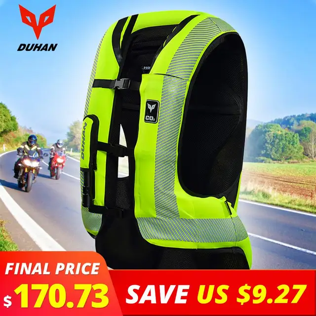 DUHAN Motorcycle Air bag Moto Motorcycle Vest Advanced Air Bag System