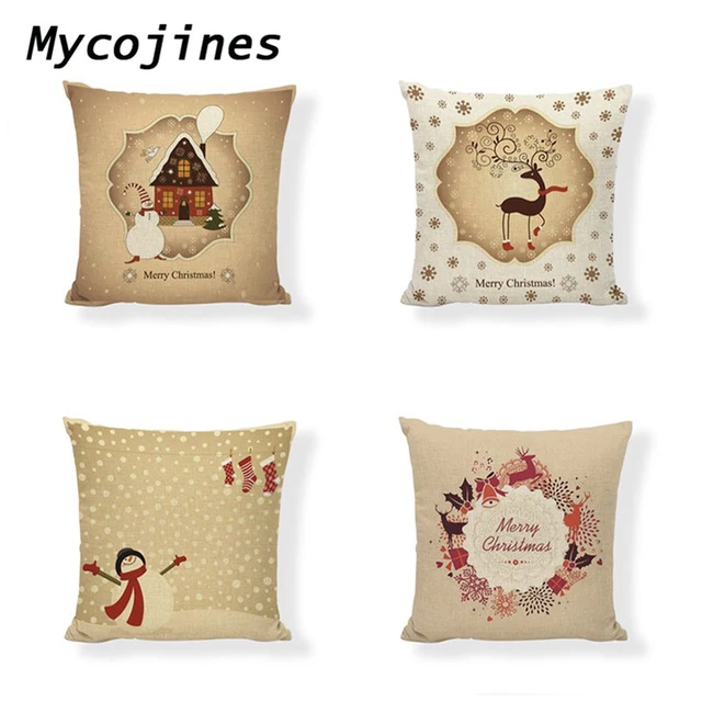 Cheap Christmas Pillow covers decorative Snowman Santa Cushion Cover Farmhouse Home Living Room Sofa Chair Bedding Decor Accessories Cheap Christmas Pillow covers decorative Snowman Santa Cushion Cover Farmhouse Home Living Room Sofa Chair Bedding Decor Accessories
