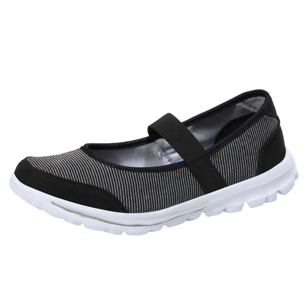 KLV/Модные женские повседневные кроссовки; обувь для фитнеса; Нескользящая дышащая обувь тапочки; hombre deportiva#3 - Цвет: Черный
