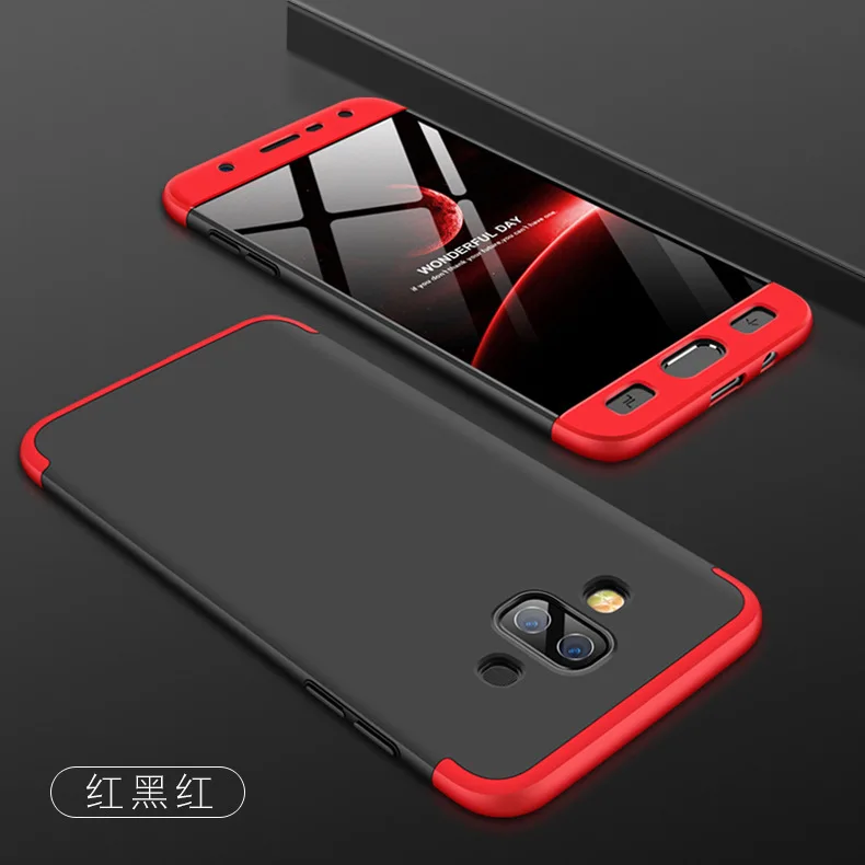 

For Samsung Galaxy J7 Duo Case Hard 3 in 1 Matte Armor Hybrid Protective back cover cases for samsung j7duo 360 full cover shell