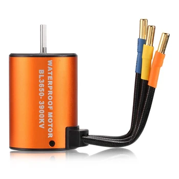 

3650 3900KV Sensorless Brushless Motor with 60A ESC for 1:10 1:12 RC Model Car - Orange