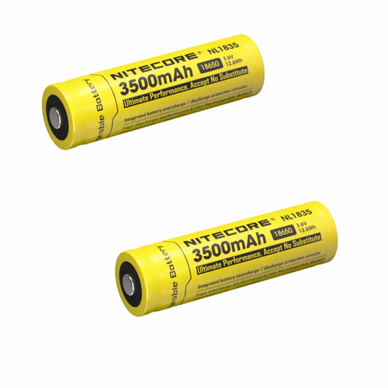 Nitecore NL1835 18650 3500 мАч (новая версия NL1834) 3 7 В 12 6 Вт · ч аккумуляторная литиевая