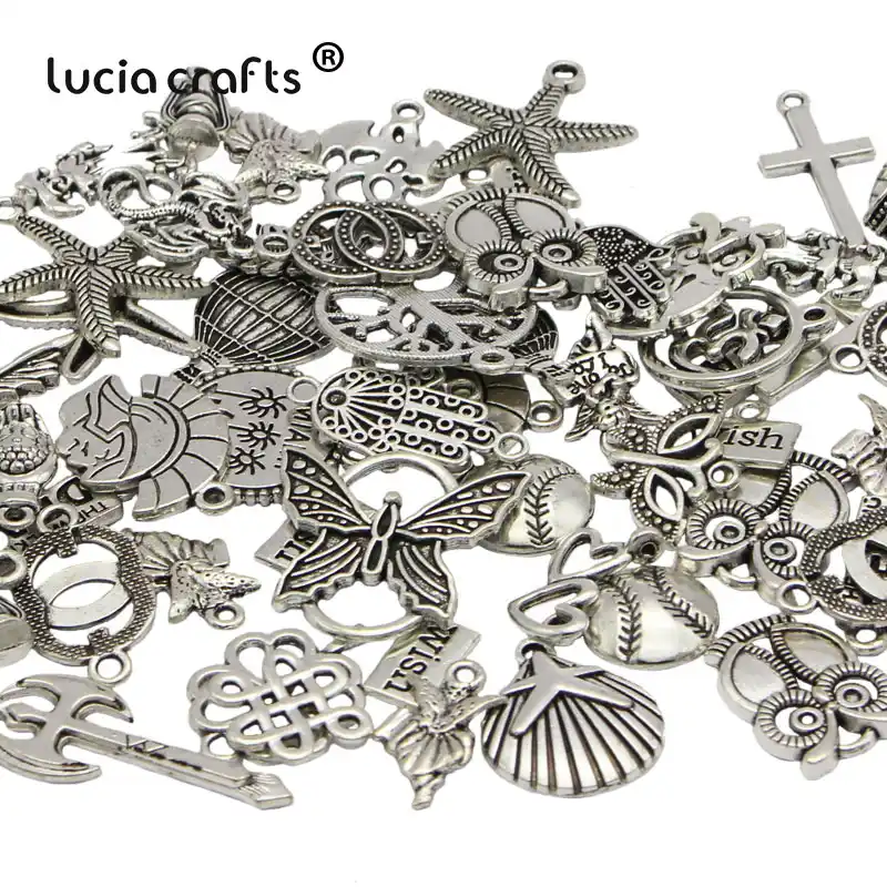 Lucia Craft смешанные размеры античная бронза сплав металл DIY кулон ювелирные изделия