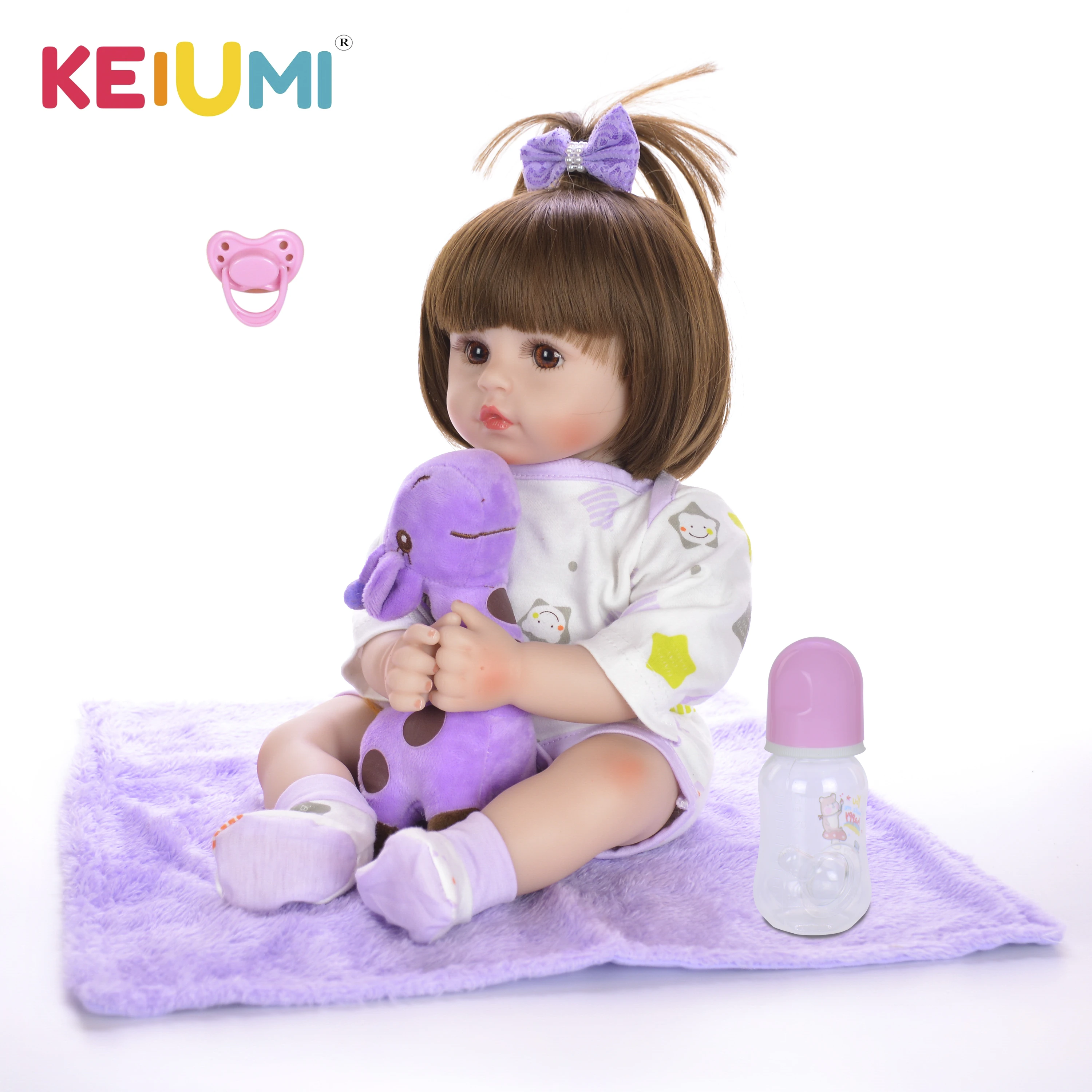 KEIUMI New Design Reborn Baby Doll Soft Silicone Customized Doll Baby Toy  For Kids Birthday Gift 3 5 Year Old Girl Playmate|Dolls| - AliExpress