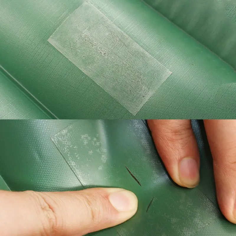 

OOTDTY 2pcs Waterproof Transparent Nylon Sticker Cloth Patches Tent Repair Tape