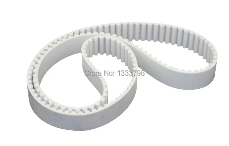 

White color 30mm width HTD8M pu seamless timing belt with steel code