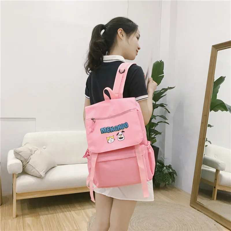 Menghuo Waterproof Nylon Women Backpacks Female Fashion Rucksack School Backpack for Girls Travel Bag Bolsas Mochilas Sac A Dos (23)