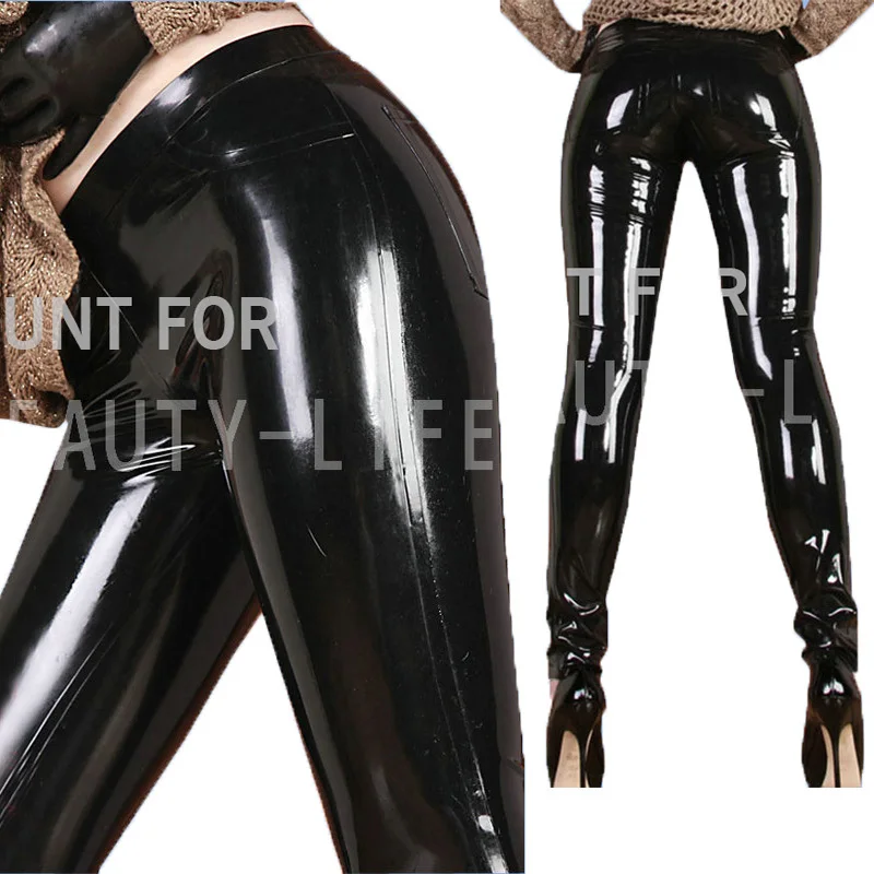 Latex Trousers Pants For Women Fetish Exotic Capris Sexy Plus Size Customization 1 Natural Handmade Latex Trousers Pants For Women Fetish Exotic Capris Sexy Plus Size Customization 1 Natural Handmade
