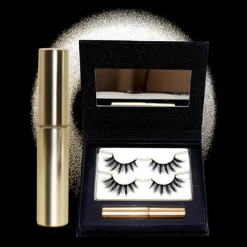 

Magnet Eyelash Magnetic Liquid Eyeliner& Magnetic False Eyelashes & Tweezer Set Waterproof Long Lasting Eyelash Extension