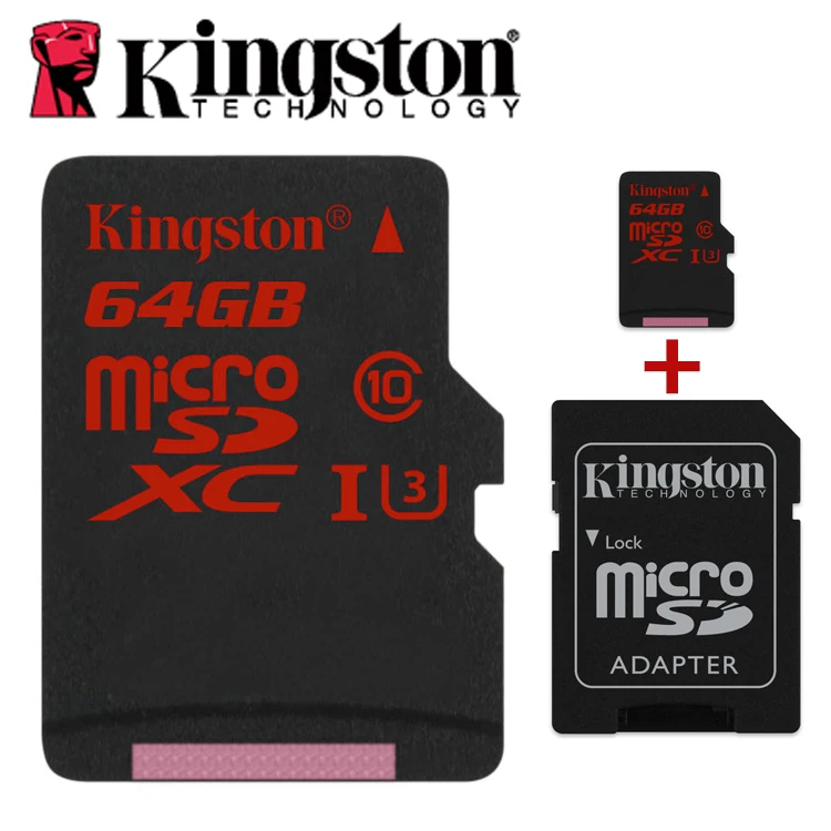 Kingston MicroSDHC SDXC UHS I U3 90R 80W Micro Sd 16gb 32gb 64gb 2K 4K DSLR