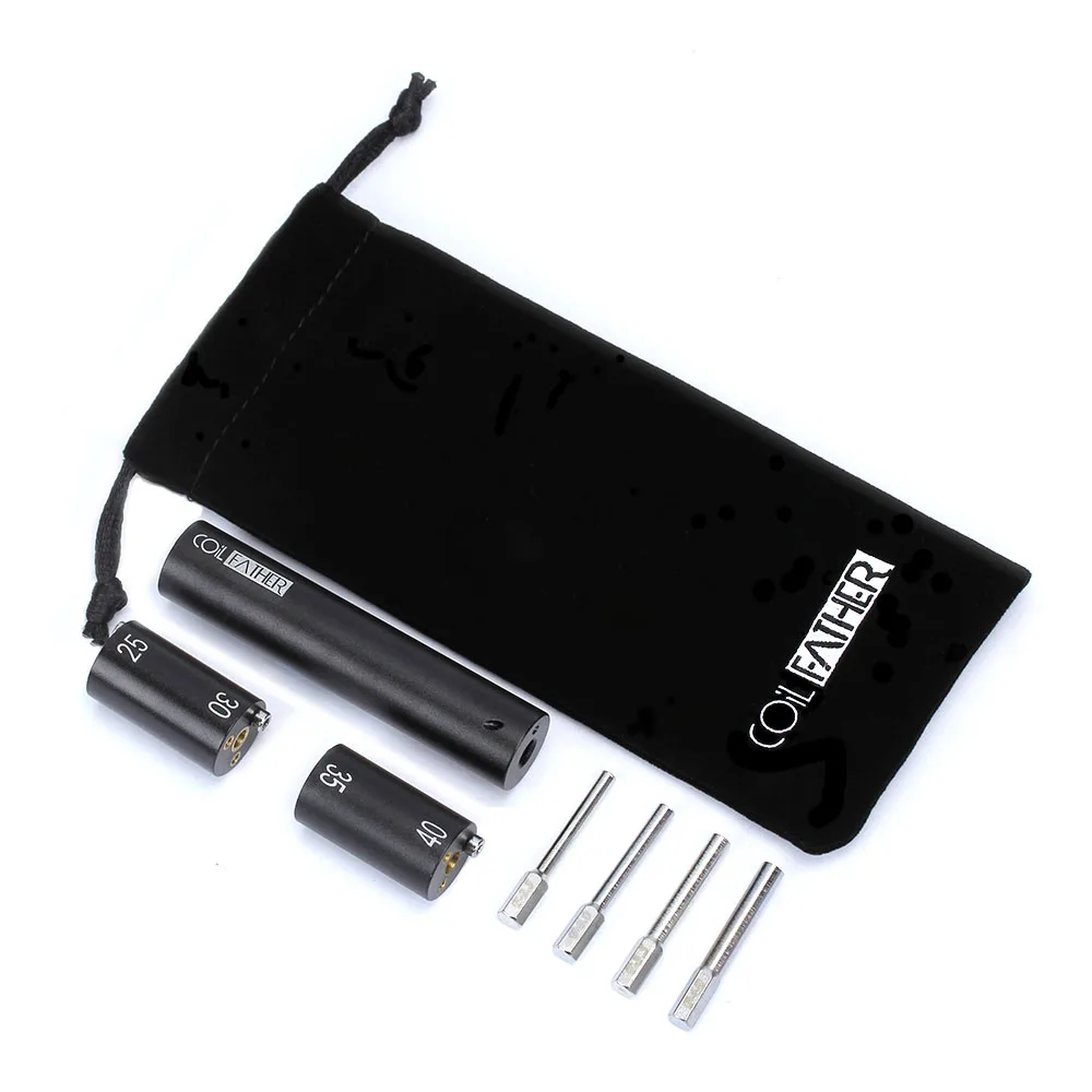 

Coil Father Coiling Kit 25/30/35/40 Coil Jig Coiler Heating Wire Wick V2 Tool For Electronic Cigarette DIY RDA RBA Winding Tools