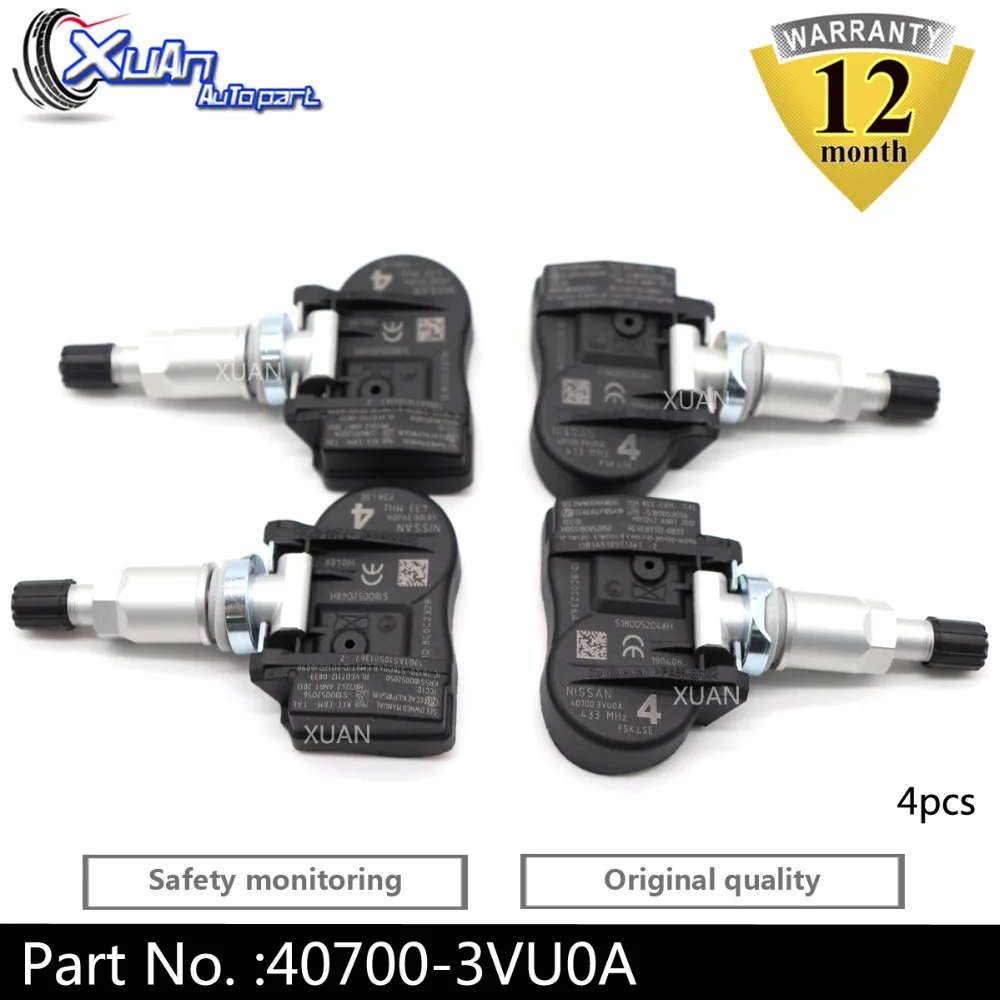 

XUAN Tire Pressure Monitor Sensor TPMS 40700-3VU0A For Nissan Rogue NOTE QASHQAI TIIDA Hatchback X-T Renault ESPACE V KOLEOS